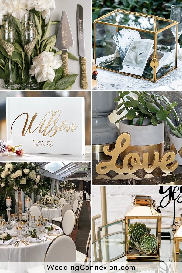 Alluring Gold Accents for your Wedding Decor